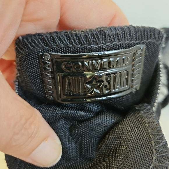 Converse Women's Size 9 Shoes Double Tongue 562457F Low Top Sneaker Black/White - Picture 5 of 7